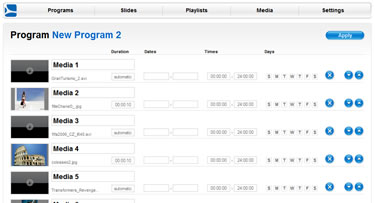 Schedulazione contenuti - Fusion SpinetiX